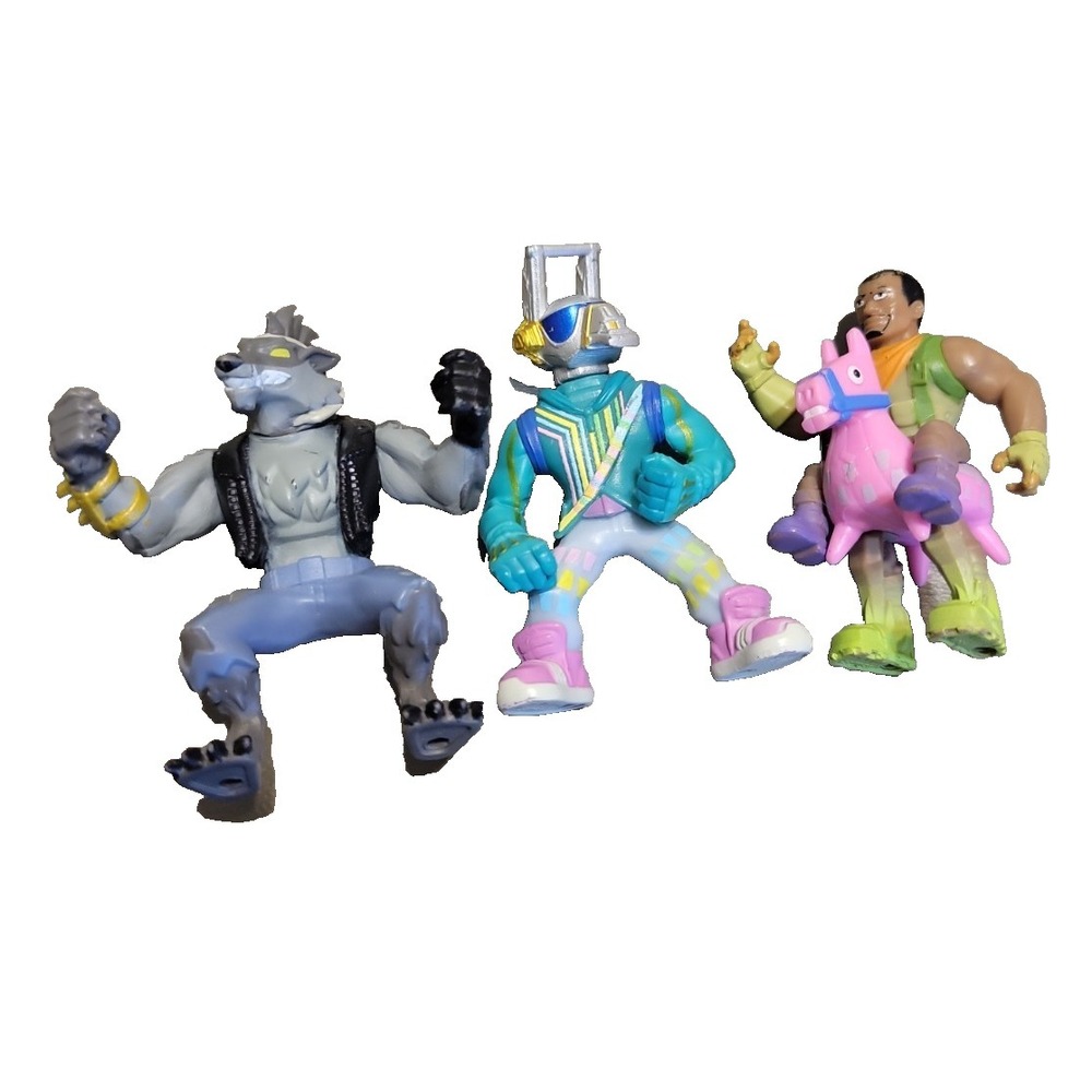 Fortnite Mini 2.5" Action Figures Giddy up DJ yonder Dire wolf